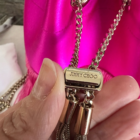 ✨✨SOLD✨✨Jimmy Choo Bon Bon Small Fringed Bucket Bag - Picture 6 of 12